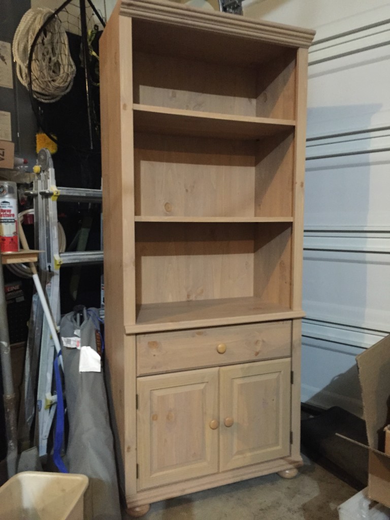 Laminate bookcase makeover - before