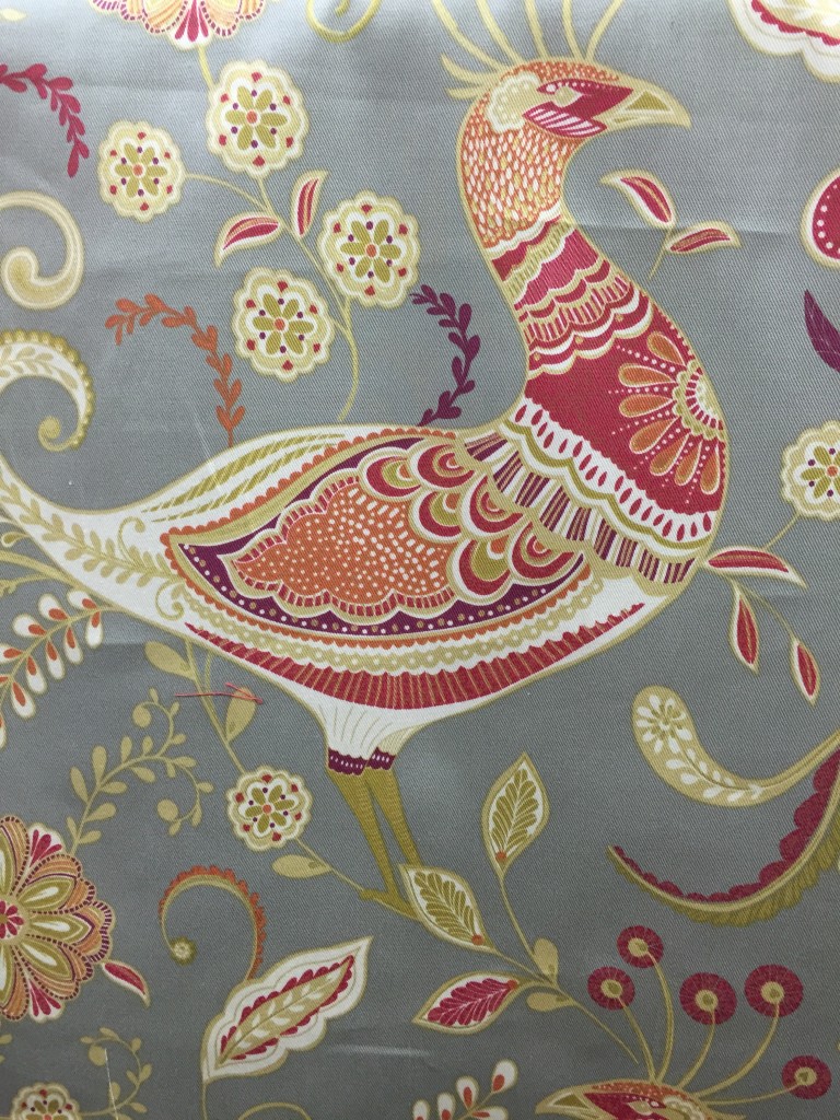 Country chic peacock fabric