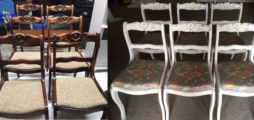 Reupholstering Vintage Duncan Phyfe Chairs