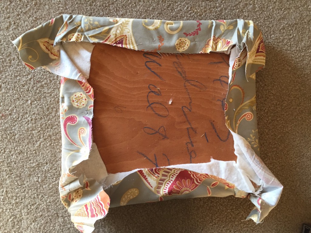 Reupholstering - First staples